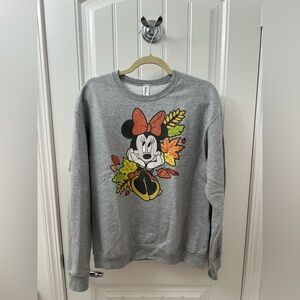 Disney Minnie Mouse Fall Crewneck Sweater